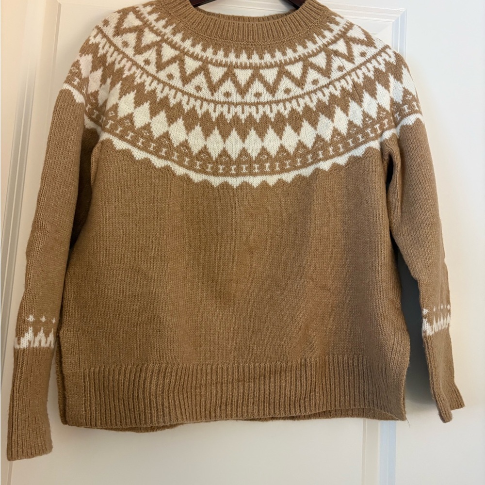 Talbots Wool Blend Fair Isle Sweater